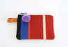 Colorful, handwoven coin purse