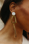 Jalia Raffia Tassel Earrings