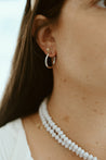 Silver Amera Hoop Earrings - Artisan Crafted Earrings