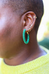 Amanecer Jacaranda Hoop Earrings