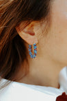 Amanecer Jacaranda Hoop Earrings