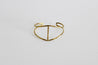 gold bar cuff bracelet
