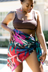 Multicolor Leaf Sarong