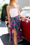 Pink with Green Leaf Sarong