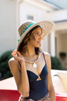 Umatima Banana Leaf Hat with Kitenge Tie