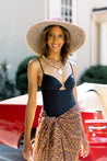 Umatima Banana Leaf Hat with Kitenge Tie