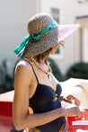 Umatima Banana Leaf Hat with Kitenge Tie