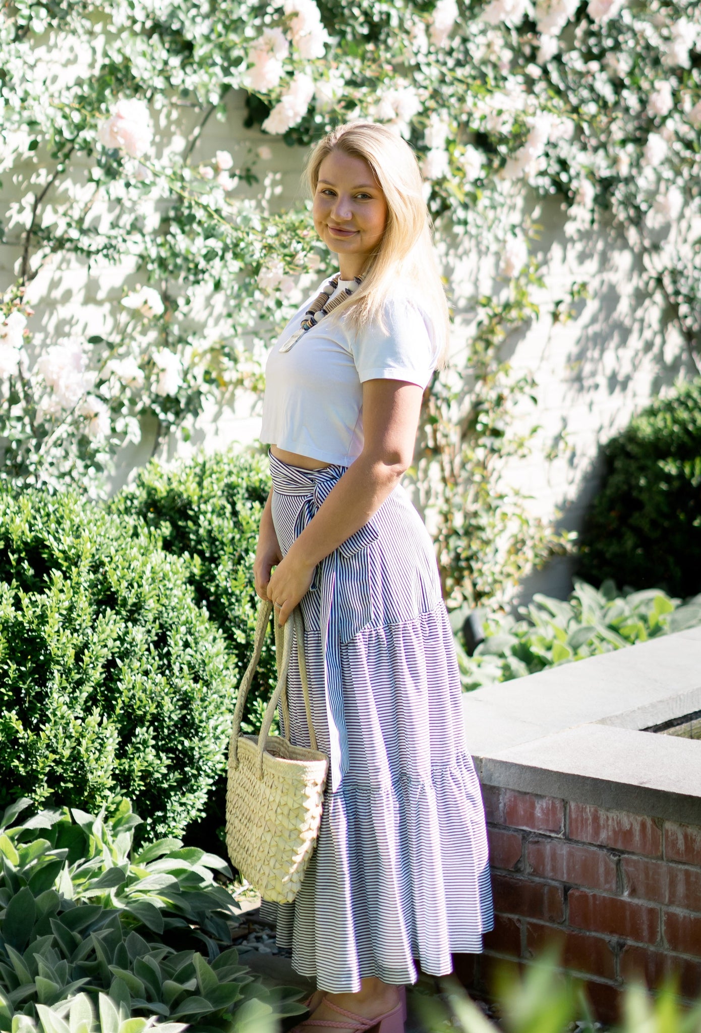 Tiered deals wrap skirt