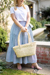 Navy and White Stripe Classic Tiered Wrap Skirt