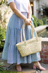 Navy and White Stripe Classic Tiered Wrap Skirt