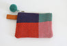 Colorful, handwoven coin purse