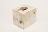 Tissue box cover handmade out of wood and cattle horn