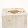 Tissue box cover handmade out of wood and cattle horn