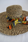 Umatima Banana Leaf Hat with Kitenge Tie