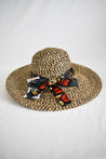 Umatima Banana Leaf Hat with Kitenge Tie