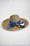 Umatima Banana Leaf Hat with Kitenge Tie