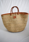 Large Pacific Sisal and Leather Beach Tote