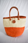 Medium Pacific Sisal and Leather Beach Tote
