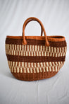 Medium Pacific Sisal and Leather Beach Tote