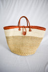 Medium Pacific Sisal and Leather Beach Tote