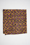 Purple with Black and Gold Circle Scarf