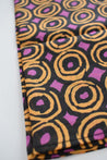 Purple with Black and Gold Circle Scarf