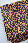 Purple with Black and Gold Circle Sarong