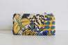 Travel pouch bag in yellow floral