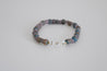 Beaded bracelet in Joy, purple and blue beads