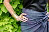 denim wrap skirt