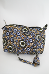 Hand-sewn African kitenge fabric overnight duffle bag