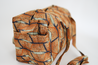 Hand-sewn African kitenge fabric overnight duffle bag