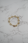 Gold chainlink jewelry