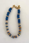 Handmade mixed texture colorful beaded short necklace
