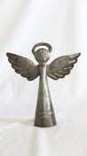 Angel figurine handmade made out of recycled Haitian steel