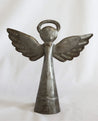 Angel figurine handmade made out of recycled Haitian steel