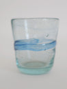 Clear Bubble Glass with Colorful Wave