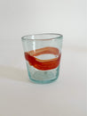 Clear Bubble Glass with Colorful Wave