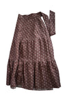 Mauve Floral Classic Tiered Wrap Skirt