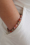 multicolored beaded bracelet