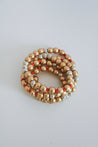 convertible beaded necklace that transforms into a stacked bracelet for a layered look