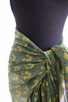 sarong in green and yellow