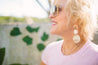 marble pattern earrings
