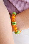 orange and green bracelet made in usa