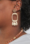 gold earrings