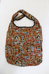 Pattern brown light tote bag.