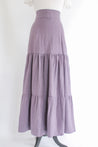 muted purple wrap skirt 