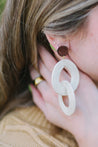woven loop earrings 