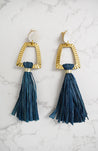 Jalia Raffia Tassel Earrings