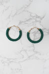 Amanecer Jacaranda Hoop Earrings